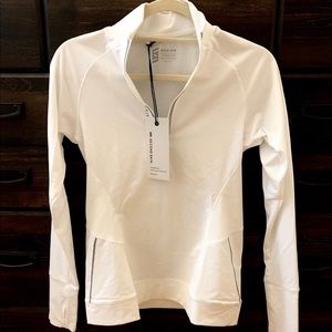 White Long Sleeve Compression Top with tags